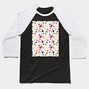 Geometric watercolor shapes Baseball T-Shirt